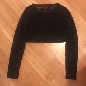 Black Forever 21 crop top